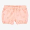 Toddler Seashell Pull-On Cotton Shorts - Coral